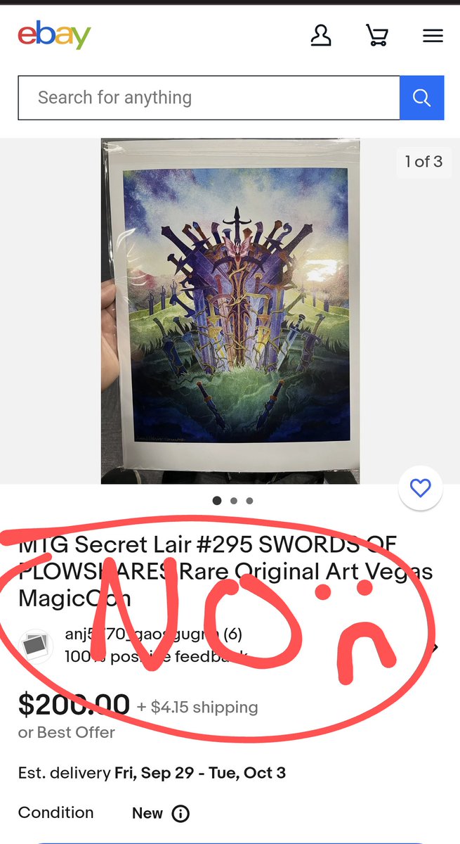 If yall don't mind maybe reporting this or spreading it around so people can avoid. Don't want anyone to get ripped off by this. It's an open edition print not 1/100 and it is not an original-everything on this one was digital.Totally understand resellers market but this is gross