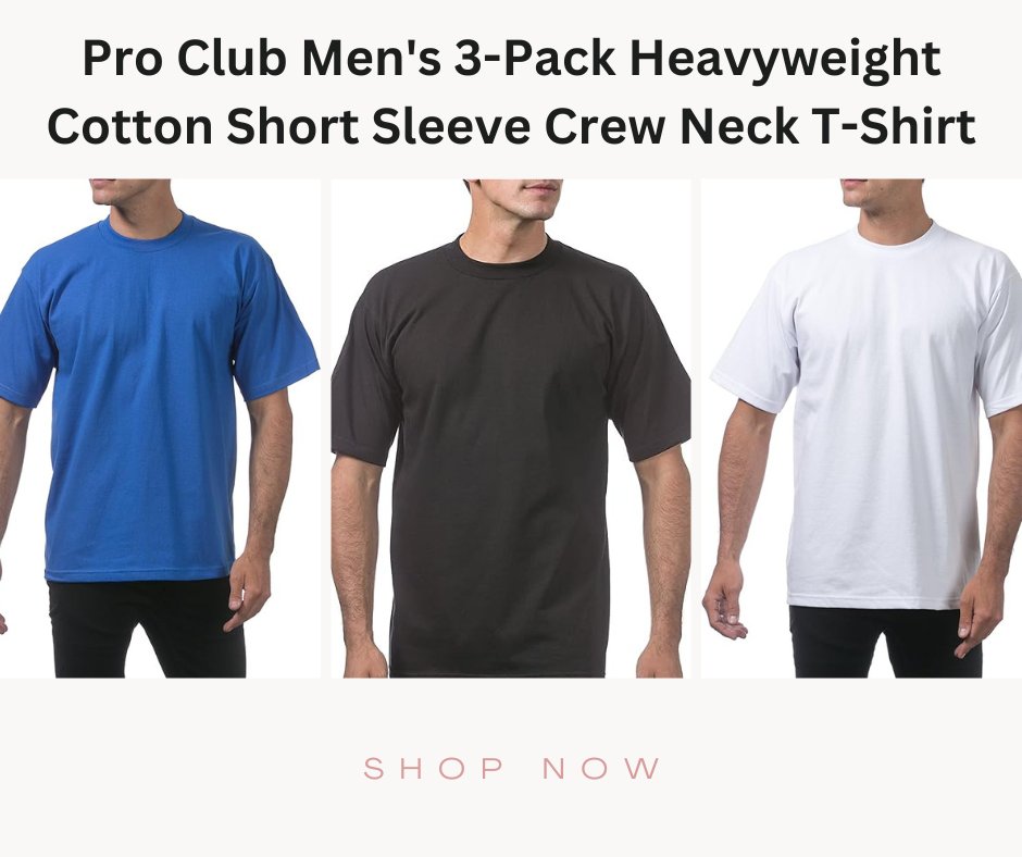 935Shopnow's tweet image. "Just stocked up on essentials! 🔥 Loving the comfort and quality of these Pro Club Men's Heavyweight Cotton Crew Neck Tees. A 3-pack is a game-changer! 

BUY NOW. amzn.to/3ZB3ZGD

😎 #ProClub #ComfortEssentials #CottonTees"