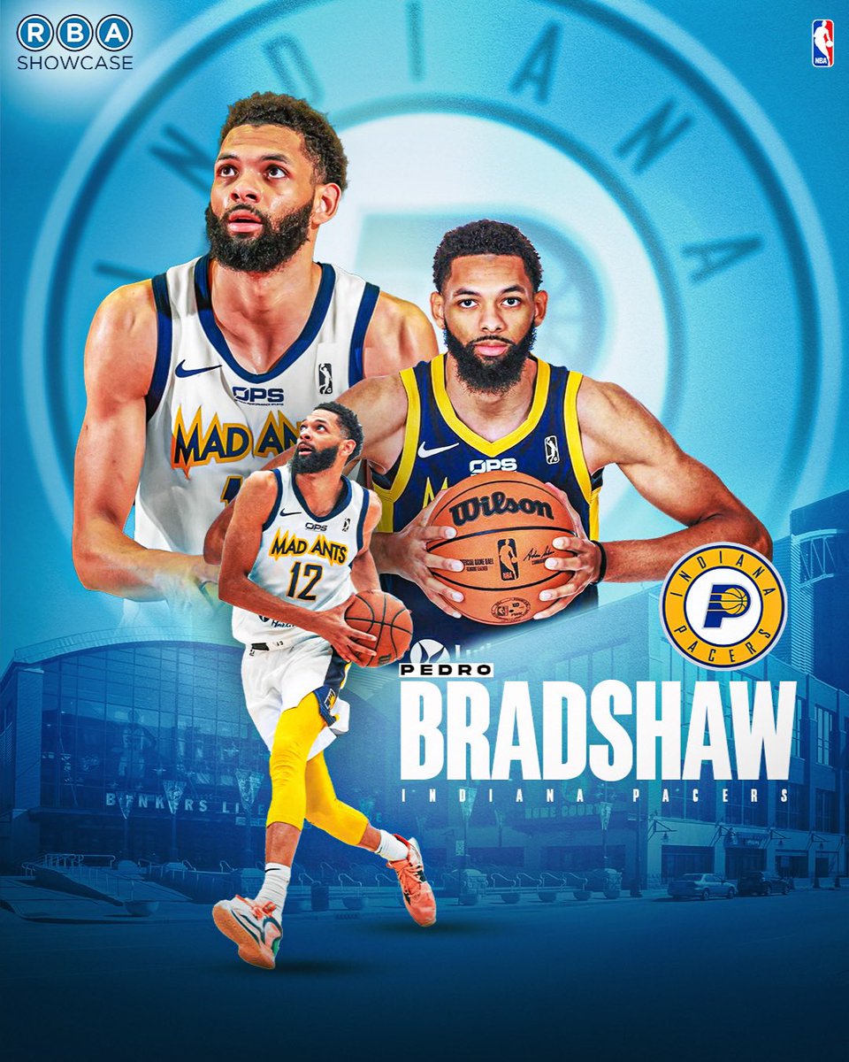 ✍️ Pedro Bradshaw <a href="/PedroBshaw32/">DeAndre</a> signs <a href="/Pacers/">Indiana Pacers</a> #NBA 

#RBAShowcase | <a href="/BasketballCity/">Basketball City</a>