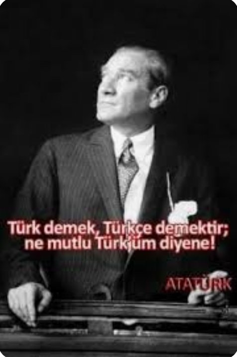 “Türk Milletindenim diyen insan, her şeyden önce ve mutlaka Türkçe konuşmalıdır.”

🇹🇷 Gazi Mustafa Kemal ATATÜRK  

26 Eylül 1932 
#TürkDilBayramı mız Kutlu Olsun.🇹🇷