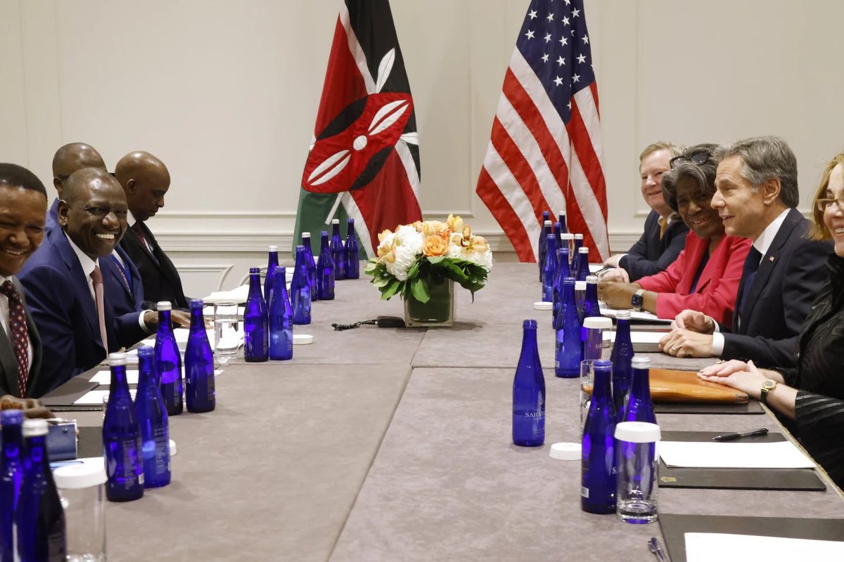 jcokechukwu's tweet photo. AS PER THE AP, Kenya’s president is committing his country to lead a multinational force to Haiti to combat gang warfare, even as residents of both Haiti and Kenya question the plan being pushed by Washington. 

“As the leading nation in the U.N. -backed security mission in Haiti, we are committed to deploying a specialized team to comprehensively assess the situation and formulate actionable strategies that will lead to long-term solutions,” Ruto said. 

United States has praised Kenya for even considering leading the United Nations-backed force while other countries hesitated, and the US is drafting a U.N. Security Council resolution authorizing it. The U.S has said it will provide direct financial assistance along with training, logistical and material support. 

In fact, on Thursday, Ruto met with U.S Secretary of State, Antony Blinken, who thanked Kenya for being a strong partner on Haiti. “We are here to have a conversation on the how, the nitty-gritty, so that we can be able to make a useful contribution,” Ruto said. 

Some Haitians and Kenyans have expressed deep concerns about a multinational deployment led by Kenya, which also involves full participation of the Kenyan police,
In Haiti. 

Reportedly, gangs have overpowered the Haitian police with some estimating that they now control nearly 80% of the capital city, Port-AU-Prince, since the July 2021 assassination of president Jovenel Moise. 

Remember that weeks ago, the US State Department had urged Americans in Haiti to leave the country by whatever means possible, and that Haitians were worried that the U.S. was somewhat overreacting as some of them say they couldn’t match the heightened sense of urgency from the US with the actual crime rate on ground in Haiti. In other words, they agreed that crime is high but disagreed with the US authorities that it is so bad as to require foreign intervention. They accused Washington of having sinister “takeover” plans. 

In fact, some Americans took their cameras to the streets of Haiti and showed how that much of the capital was peaceful. Whether this is a reflection of the reality or not, is left for Haitians themselves to confirm. But the truth is they are opposed to interventions and it seems they’re gonna have to get ready for one led by our brother nation, Kenya - backed by the U.N and co-funded by the USA. As one one conservative American journalist puts it, “My country was desperate for a black face to their Haiti operations and they found it in Kenya.” Jamaica and Bahamas have reportedly indicated they will support the U.N. - backed force, led by Kenya in Haiti.