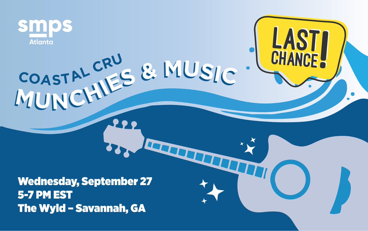 LAST CHANCE TO REGISTER!
Enjoy the marsh views, fall breeze &amp; a happy hour drink w/ Coastal Cru tomorrow at 5 PM at The Wyld in Savannah!  Make new friends &amp; discuss the latest AEC marketing/BD news. 
Free registration includes 1 free drink &amp; shared apps. tinyurl.com/bdx6dhbc