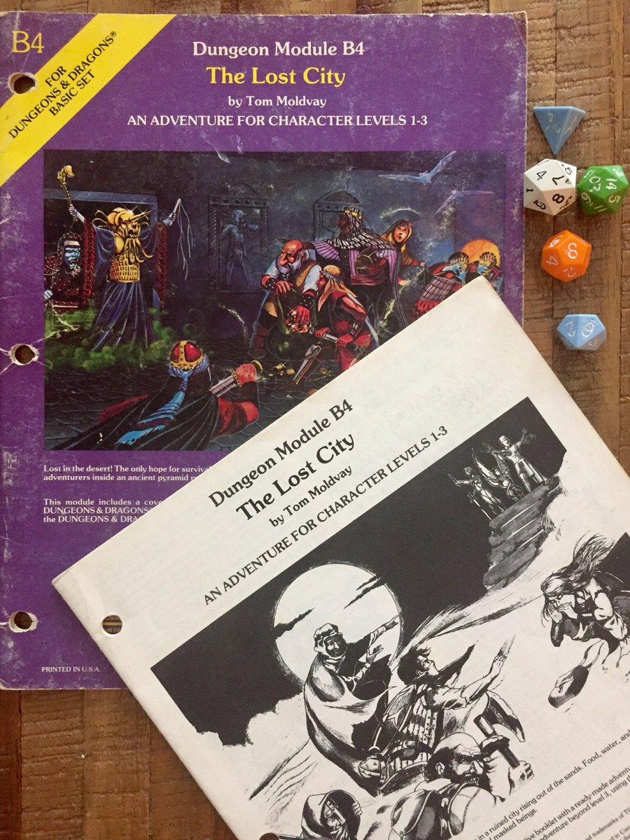 Getting caught up some YouTube channels I follow.  Just watched a great video by <a href="/dungeoncraft/">dungeoncraft</a> on the classic Tom Moldvay module, The Lost City.
#DnD #ttrpg #RPG #1980s #tsr