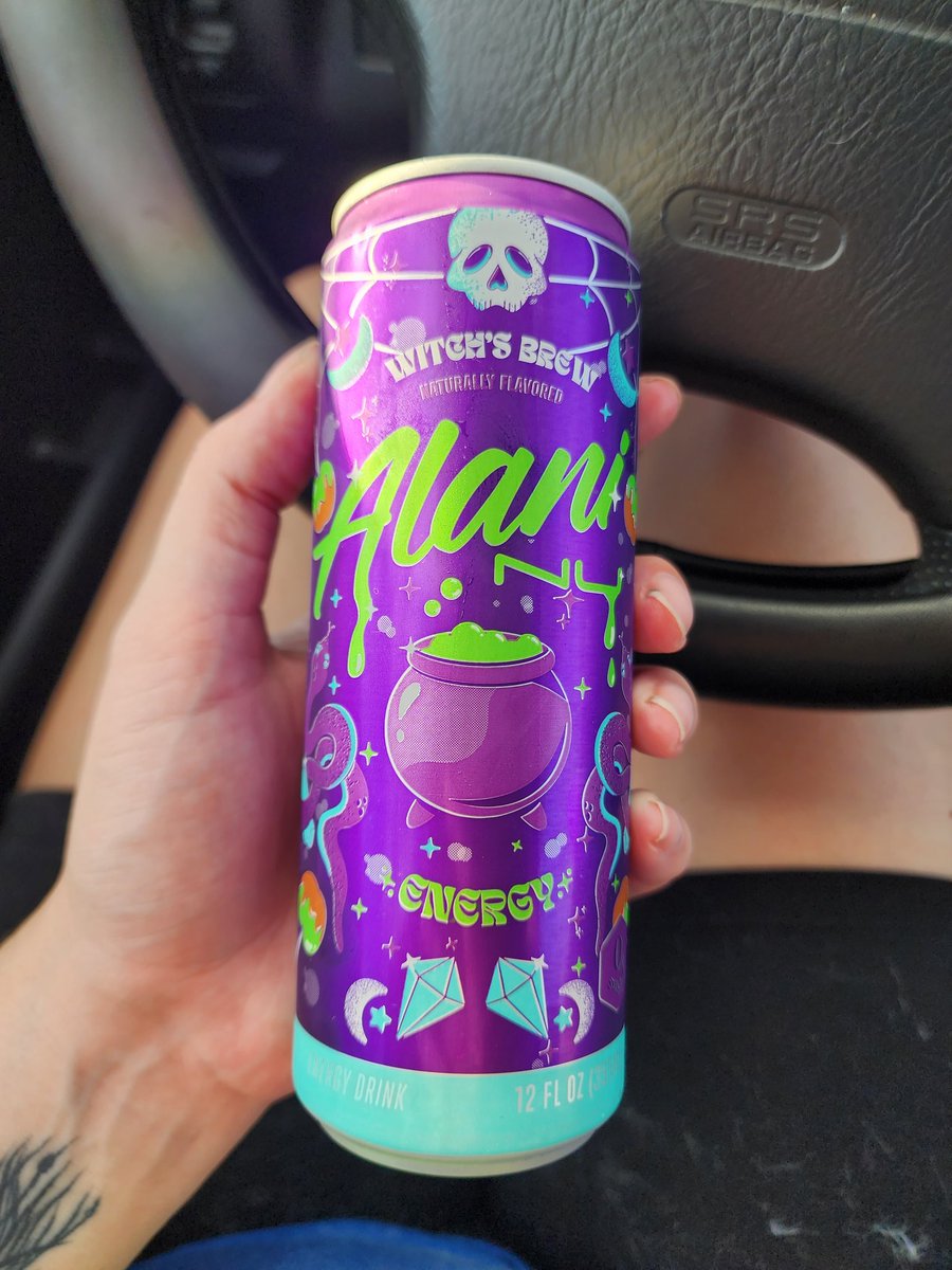 TwoCrowsPod's tweet photo. Couldn't say no to this one... 

#alani #energydrink #letsgetsowntobusiness #witchesbrew #alaniwitchesbrew https://t.co/YPspS4h22a