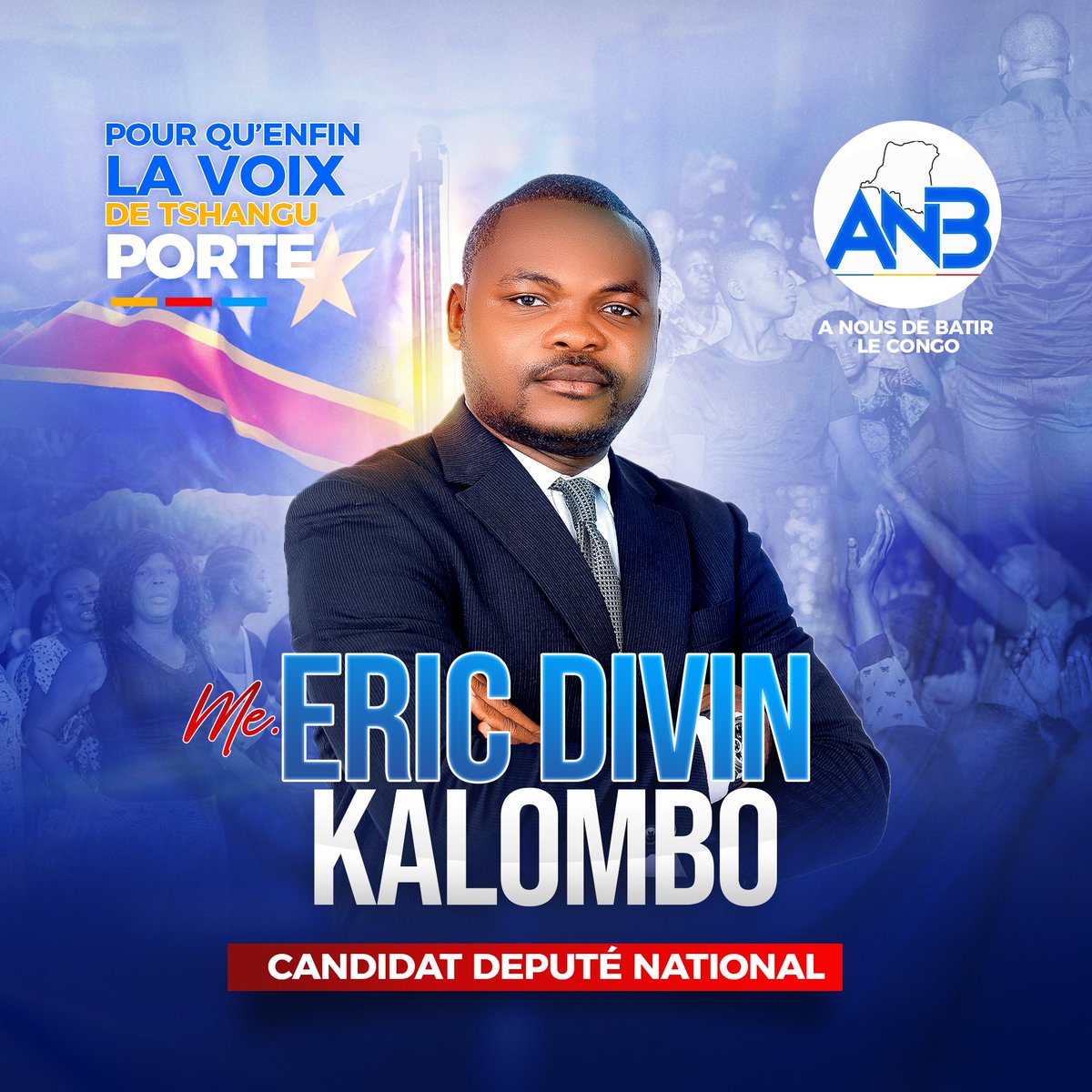 Mes chers compatriotes, Je suis heureux de vous faire part de ma #candidature aux élections législatives Nationales.
Pour Qu'enfin la Voix de Tshangu porte
Pour qu'enfin la voix de Tshangu compte,
Pourqu'enfin la voix deTshangu importe,
Oui nous allons le faire!
#751