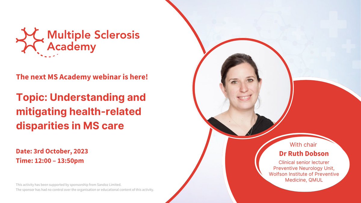 TheNeuroAcademy's tweet image. Don’t miss this opportunity to be part of a new and exciting conversation. Register now for the next MS Academy webinar: eu1.hubs.ly/H05wYlg0