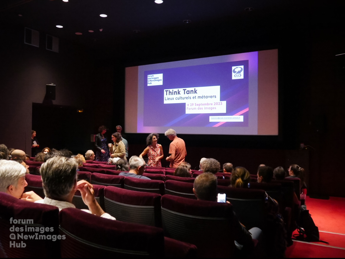 Newimages_Paris's tweet photo. 📌 Back to the Think Tank with @CLICfrance at @forumdesimages !
🎙️ Outstanding presentations by @Manzalab , @MiraWorld_ with @leCMN & @VRROOM_world on cultural metavers. 🌐
Thanks to @sri_ol for his insights on the study @LeCNC !
#NewImagesHub #CLICParis #Forumdesimages https://t.co/x1TyP59fvi