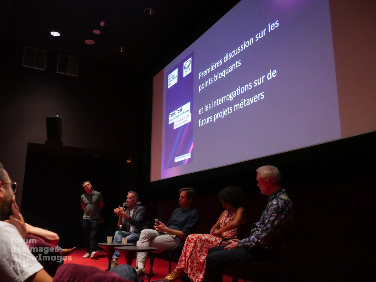 Newimages_Paris's tweet photo. 📌 Back to the Think Tank with @CLICfrance at @forumdesimages !
🎙️ Outstanding presentations by @Manzalab , @MiraWorld_ with @leCMN & @VRROOM_world on cultural metavers. 🌐
Thanks to @sri_ol for his insights on the study @LeCNC !
#NewImagesHub #CLICParis #Forumdesimages https://t.co/x1TyP59fvi
