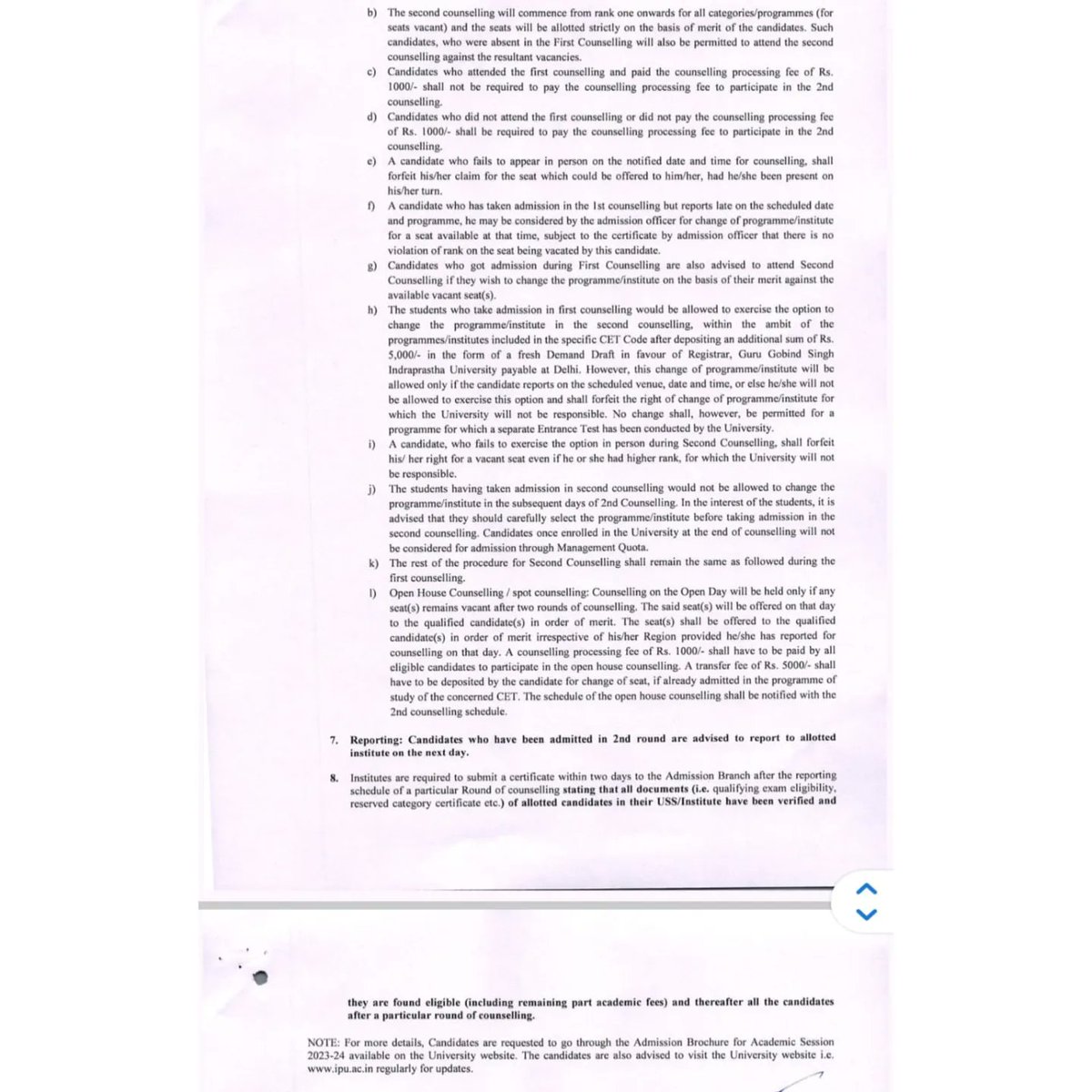 BanarsidasP's tweet image. Schedule of 2nd Counseling for MPT for academic session 2023-2024.

#bcip #ggsipu #admission #counselling