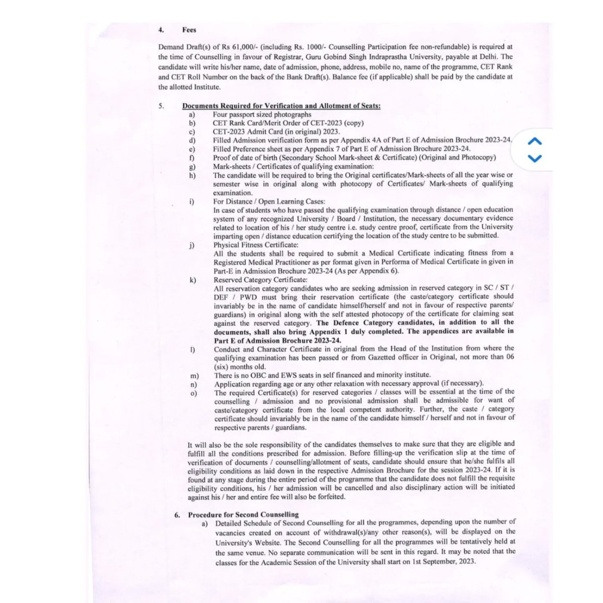 BanarsidasP's tweet image. Schedule of 2nd Counseling for MPT for academic session 2023-2024.

#bcip #ggsipu #admission #counselling