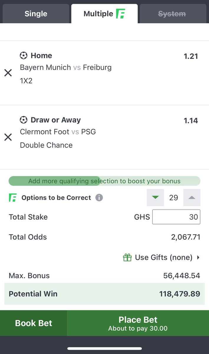 GhanamanTips's tweet photo. Sporty Bet.

2 weeks ticket || 2,000+ odds.

Grand Audit Again🎉🎉

Drop 81 likes if you're ready🔥🔥🔥

Sporty Code posted here - https://t.co/c4eLH45V3b https://t.co/RJ4kjr7aah