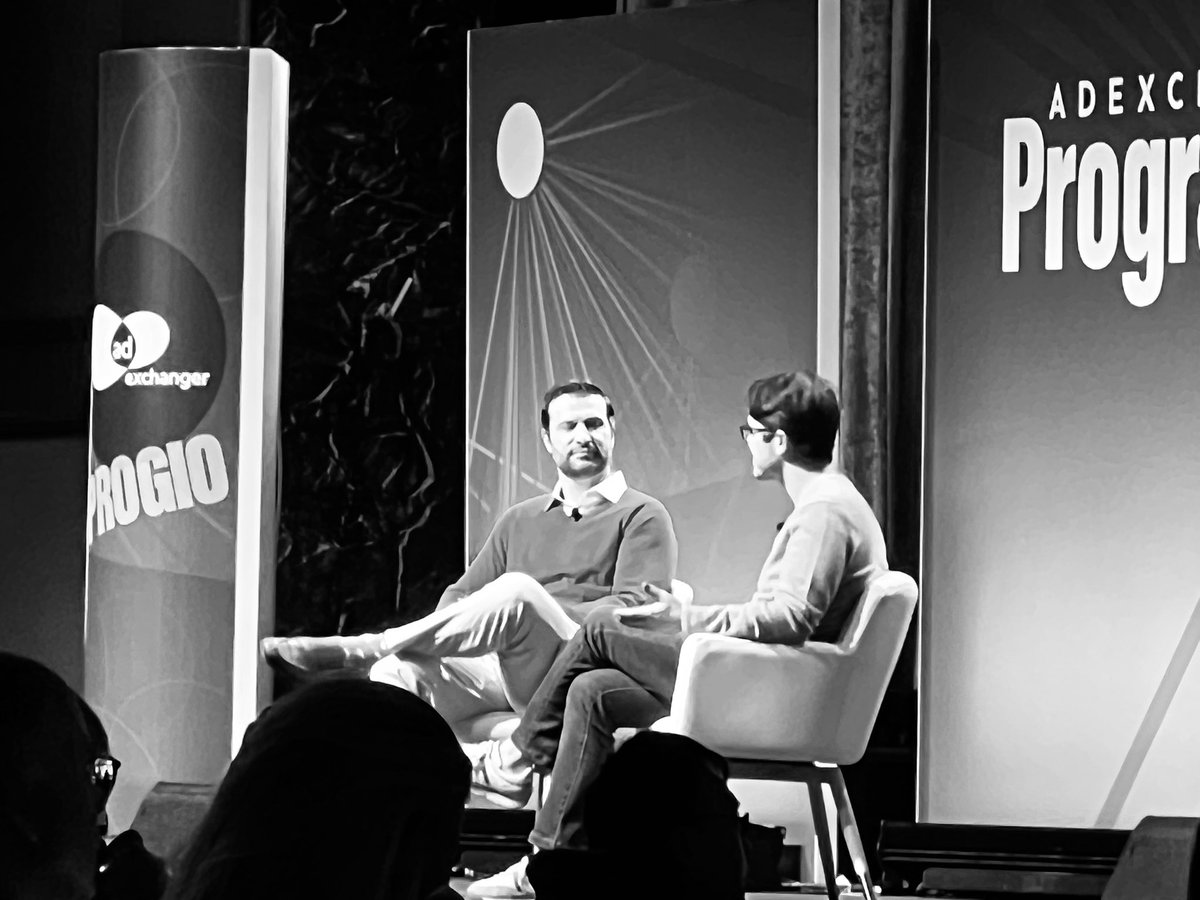 snowkatz's tweet photo. @gwolinetz on stage at @adexchanger’s Programatic IO talking about Privacy Sandbox.  Love seeing my old Turner Family killing it! https://t.co/E9KBwUNhOG
