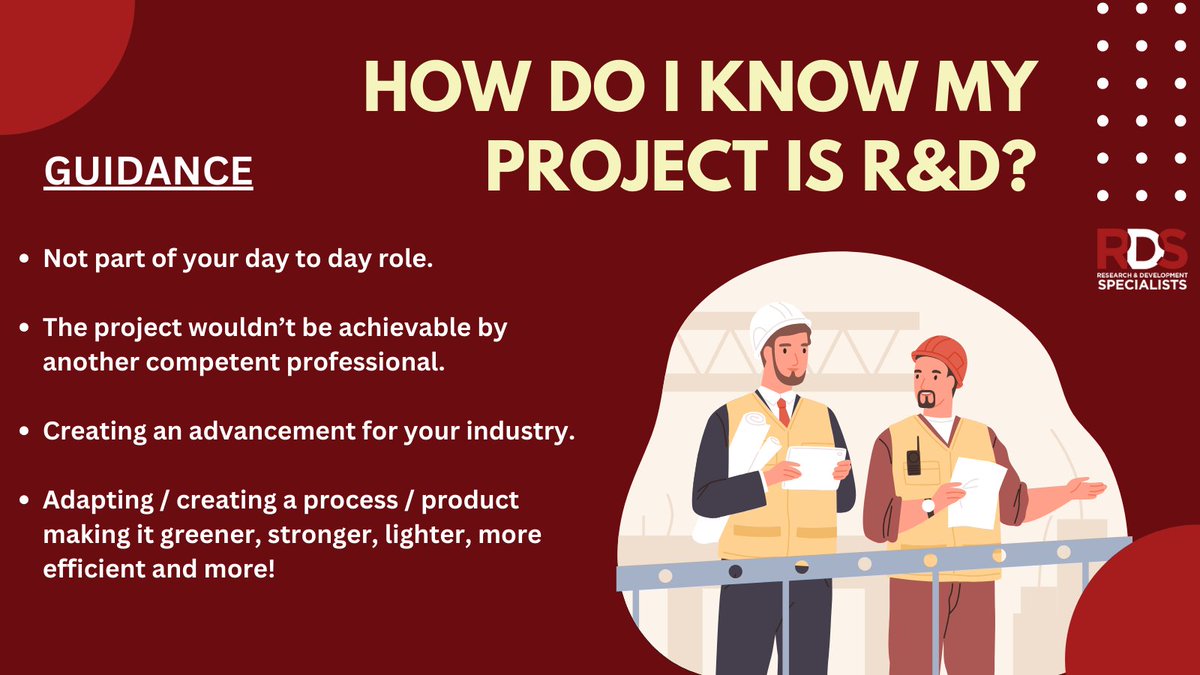 ExpertsBse's tweet photo. We often find engineering businesses do not think they have any qualifying Research and Development activity.💡

Engineers have a very complex and challenging role; therefore, they may think an R&amp;D project is part of their day-to-day role.⚙️💭

#engineering #free #eligibility https://t.co/NTn8wDsmsJ