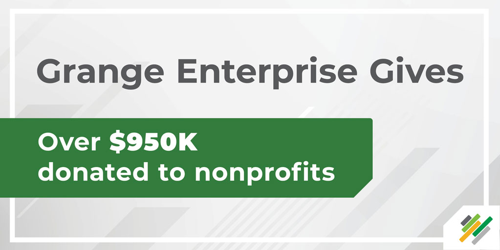 GrangeInsurance's tweet photo. Our associates are making a difference. This year, they raised nearly $458,000. And with our company match funded through our private Foundation, that’s just over $915,000 to support organizations across our footprint. #GrangeEnterpriseGives #LifeAtGrange https://t.co/fPKPlGZBwg