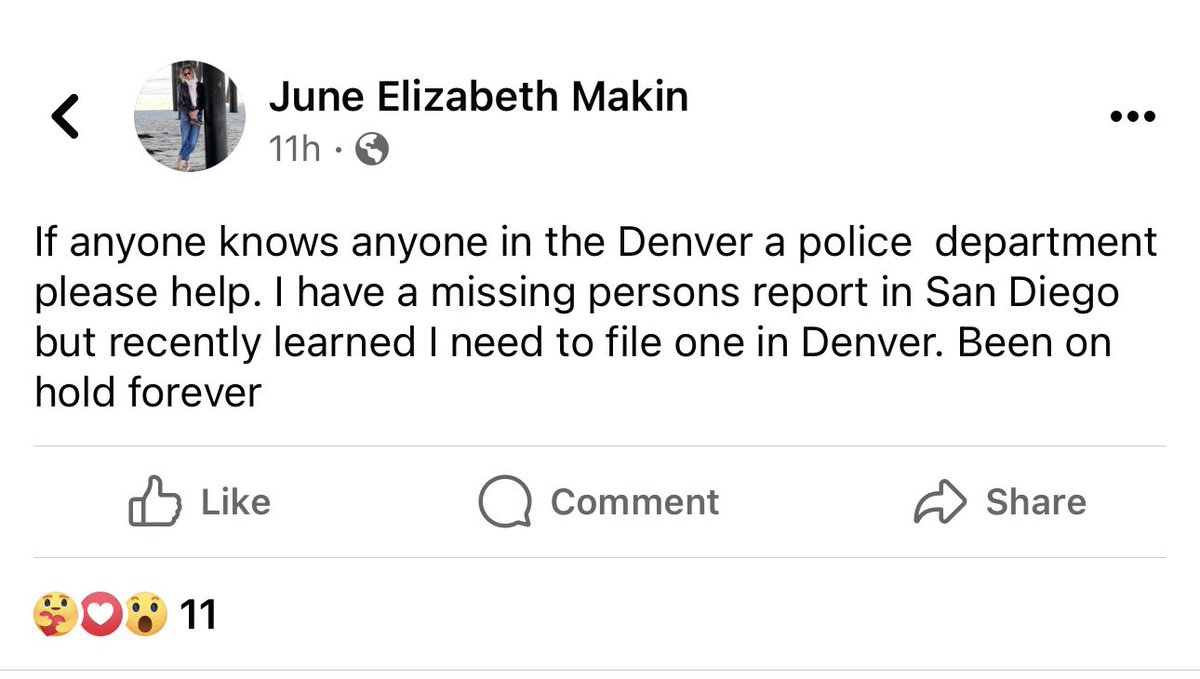 Lauren Lee Malloy (@laurenlee_915) on Twitter photo URGENT - help needed. Alison’s mom June reported her missing with San Diego PD last Friday but was advised that she needs to file a MP report with <a href="/DenverPolice/">Denver Police Dept.</a> bc that’s where Alison is from. Mom’s not local to the area and trying to get in touch with them. If anyone has any URGENT - help needed. Alison’s mom June reported her missing with San Diego PD last Friday but was advised that she needs to file a MP report with <a href="/DenverPolice/">Denver Police Dept.</a> bc that’s where Alison is from. Mom’s not local to the area and trying to get in touch with them. If anyone has any