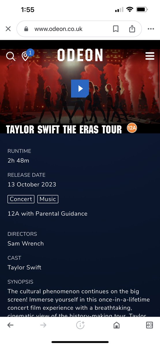 Pvris_Cabello's tweet photo. @taylornation13 Watching in Scotland 238 days before my eras tour date! https://t.co/v1nHFeJaCG