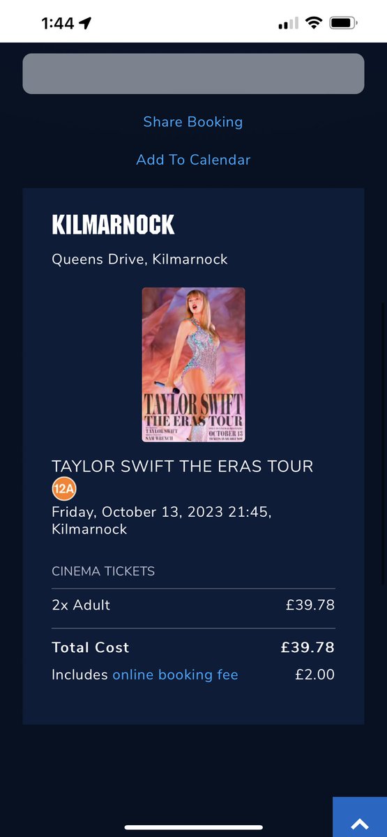Pvris_Cabello's tweet photo. @taylornation13 Watching in Scotland 238 days before my eras tour date! https://t.co/v1nHFeJaCG