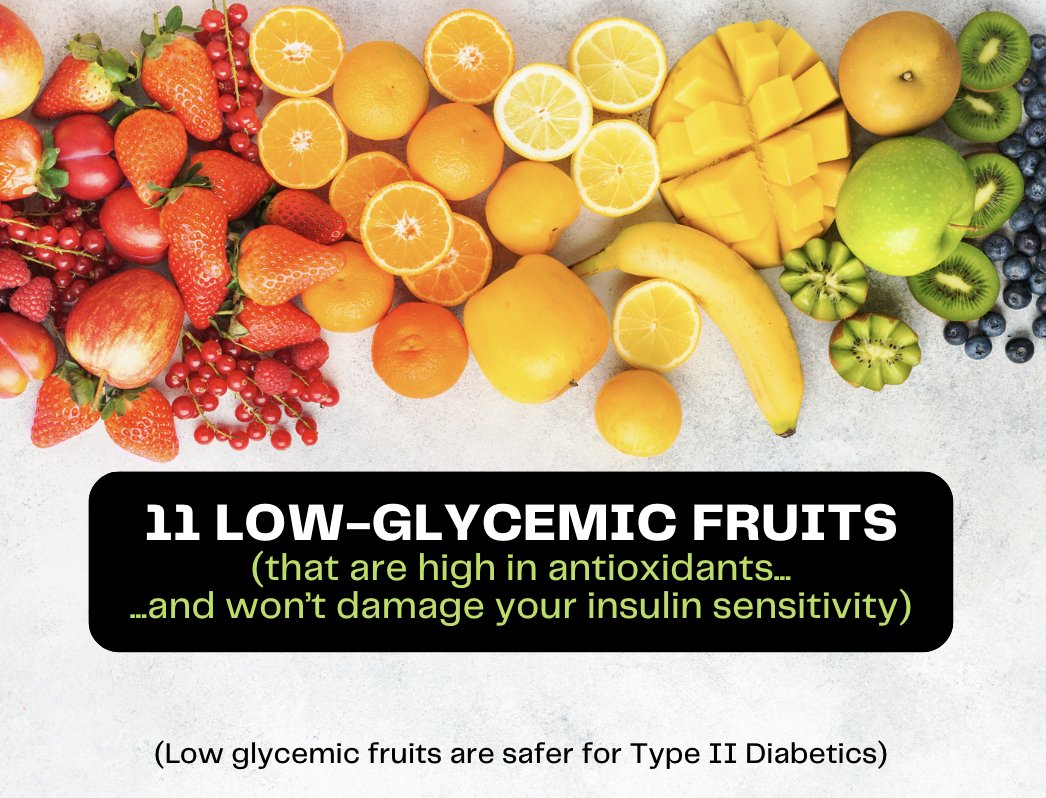 Longevity_EDU's tweet photo. 11 low-glycemic fruits that are high in antioxidants:

(and won't damage your insulin sensitivity) https://t.co/2wpEKc7yZ1