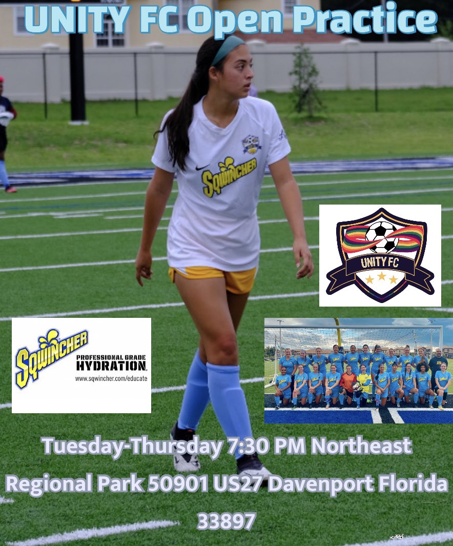 UnityFCsoccer's tweet image. Come kick it with Unity and @AtleticoOrlando Tuesday-Thursday as we help them prepare for @M2ArenaSoccer and our spring/summer outdoor season. As always it’s free and we are the anti-drama queens. Come out and have fun and be a part of #UnityNation