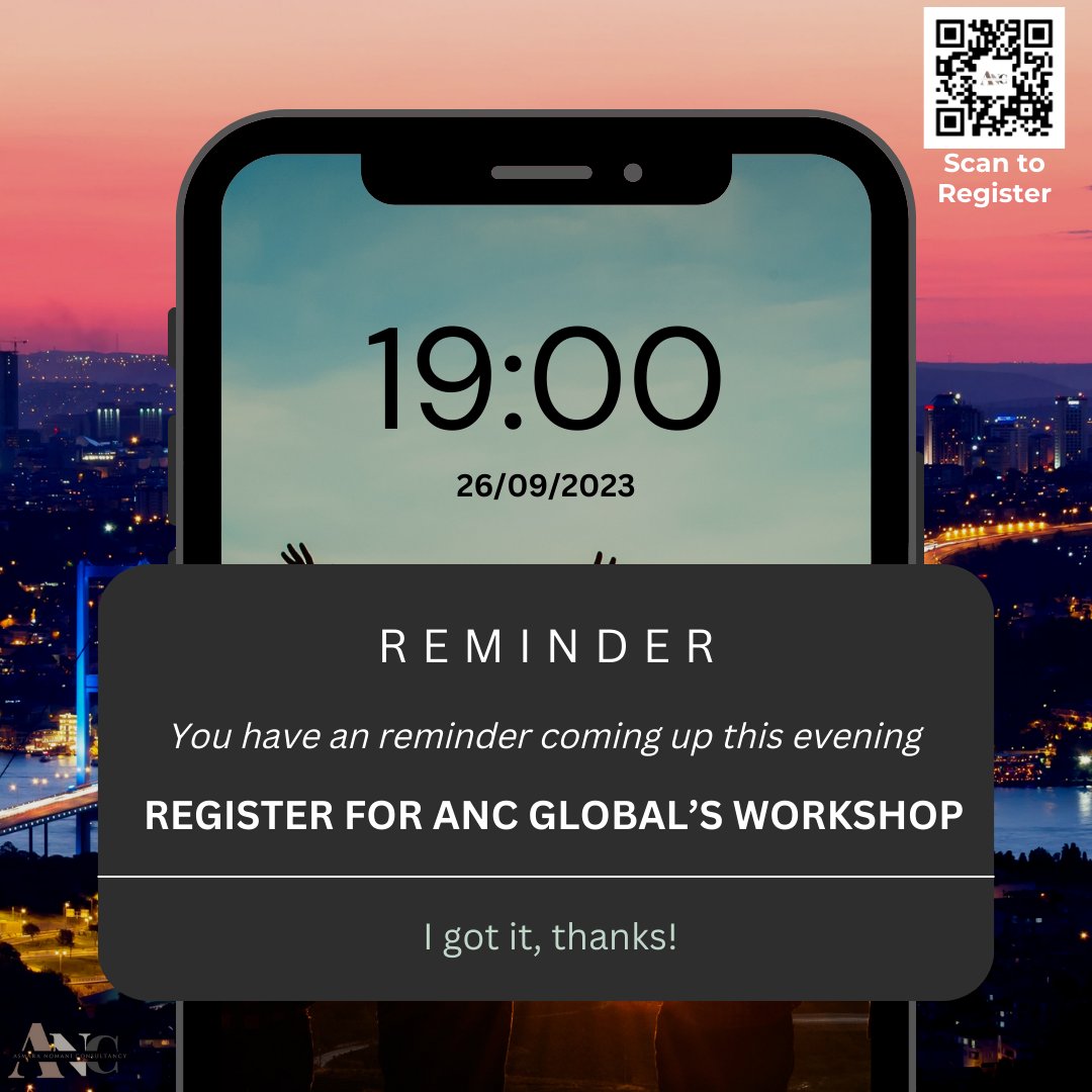 anc_globalhr's tweet photo. Early Bird Discount has BEGUN! AND ITS 12% OFF!

🌟Don't miss out on our exclusive workshop with @asmara_nomani. Enhance your leadership skills, gain corporate insights, and prioritize your career growth. 

#LeadershipWorkshop #register #Turkey #Istanbul 

https://t.co/VhZtOnRbeD https://t.co/QmvLjspmpz