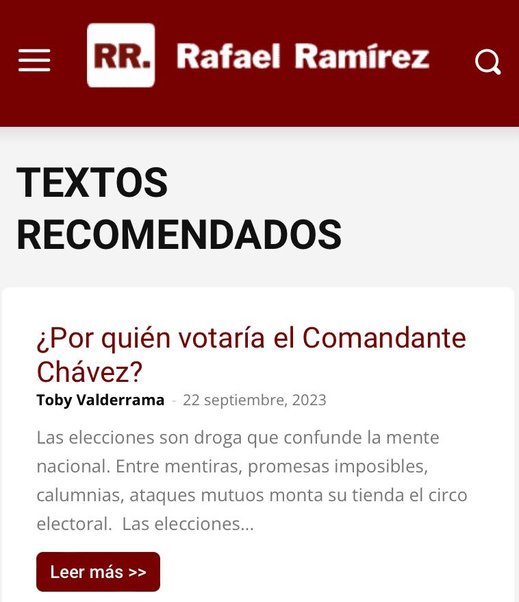 RojoRojitoVE's tweet photo. #26Sep | #TextoRecomendado por Toby Valderrama⤵️

La tarea de los chavistas está muy clara: se impone reconstruir el liderazgo chavista, de gente sin temor, que sea chavista de pensamiento y acción...

#Venezuela #Esequibo #Guyana
https://t.co/0nGztYH9vz https://t.co/xoGM9vjT96
