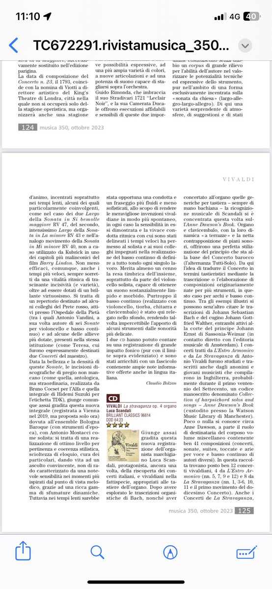 mostacci's tweet image. #larivistamusica
Recensione su Musica