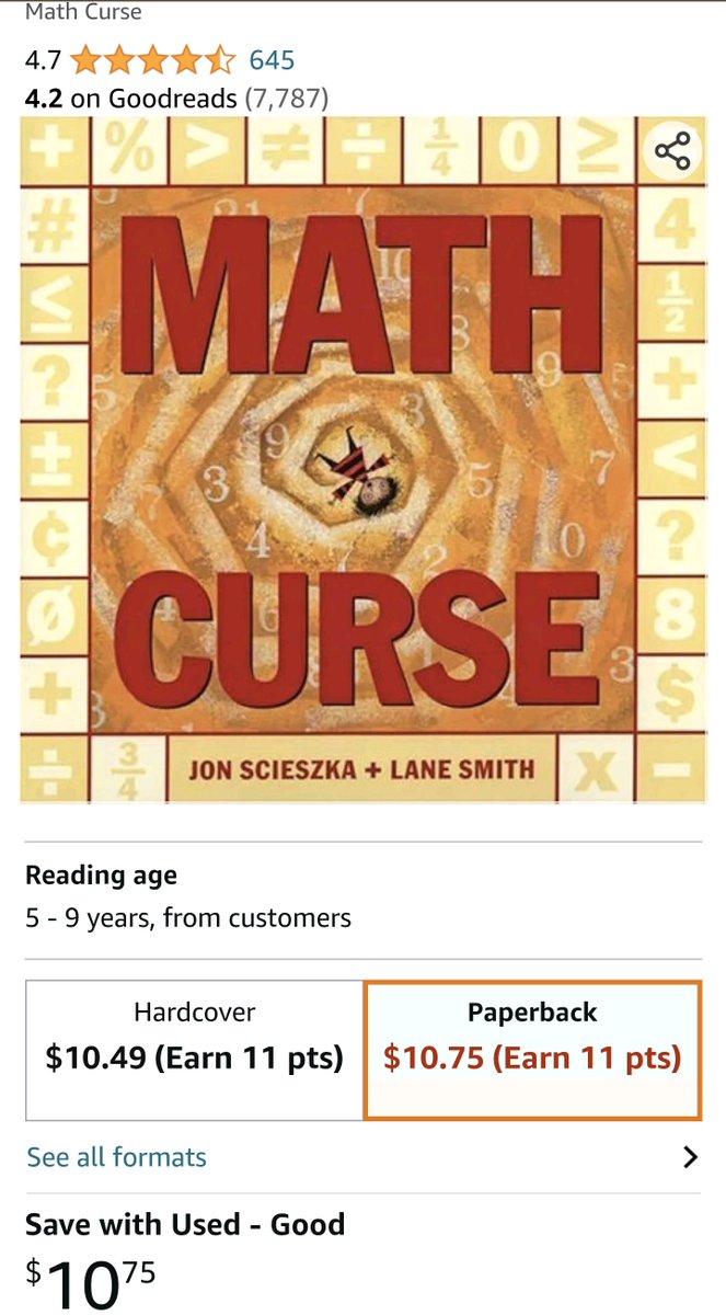 😺Marvin's #MathBookOfTheWeek!📖

**'Math Curse' by Jon Scieszka**

Dive into '#MathCurse' by Jon Scieszka, where math becomes an everyday adventure. Join the fun as the world turns into one big math problem! 📚🔢 

#MathAdventures
#MathBooksForKids
#MarvinTheMathCat