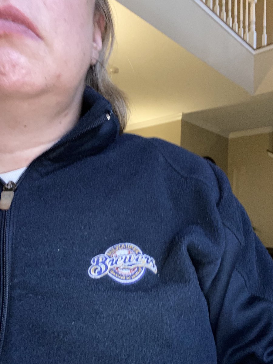 crabbyproducer1's tweet image. Didn’t know what to wear this morning so I thought I’d try this to send some ❤️ to ⁦⁦@Brewers⁩ in hope they clinch division tonight #NLCentral #ThisIsMyCrew ⚾️