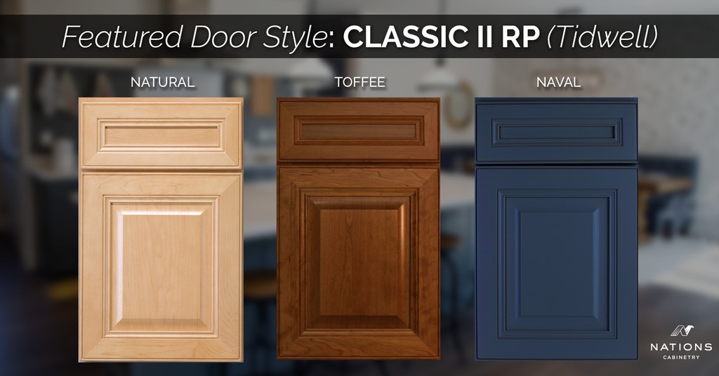 NationsCabinets's tweet image. The Classic II RP door style is a conventional #raisedpanel w/ mitered finger-joint door &amp;amp; drawer w/ wood dowel. The full overlay design comes in 🍒, maple, oak &amp;amp; paint variety.

More info nationscabinetry.com/classic-ii-rp-…

#nationscabinetry