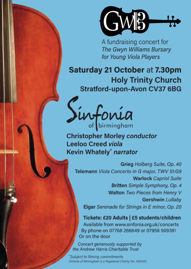 SinfoniaOfBirmingham (@sinfoniabham) on Twitter photo Just under a month until we are joined by <a href="/cfmorley47/">Christopher Morley</a> at the beautiful Holy Trinity Church in Stratford-upon-Avon
Buy your ticket now! Just under a month until we are joined by <a href="/cfmorley47/">Christopher Morley</a> at the beautiful Holy Trinity Church in Stratford-upon-Avon
Buy your ticket now!