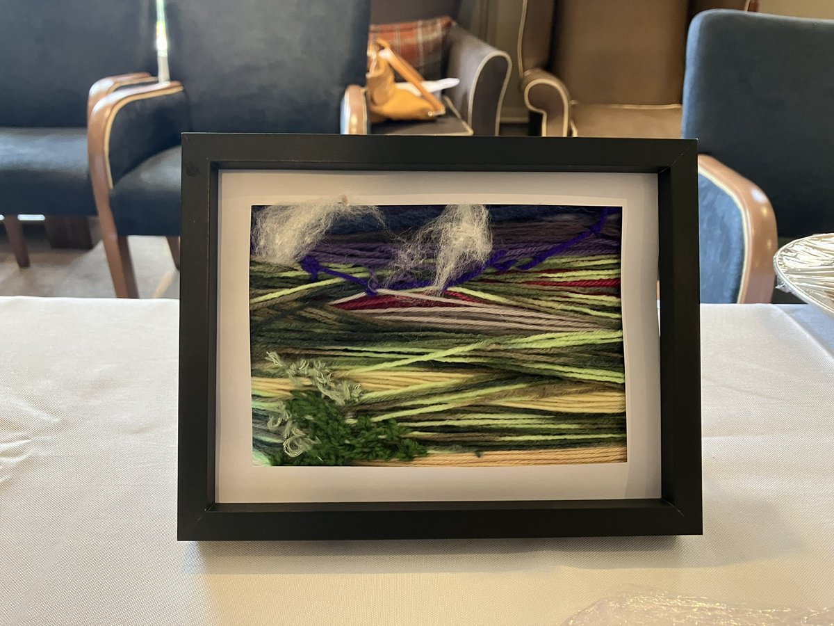 Learning4thAge's tweet photo. Amazing variety of beautiful wrapped wool landscapes made by members of our Activity Coordinators Network last week! 🧶 https://t.co/caRrLNfTZ4