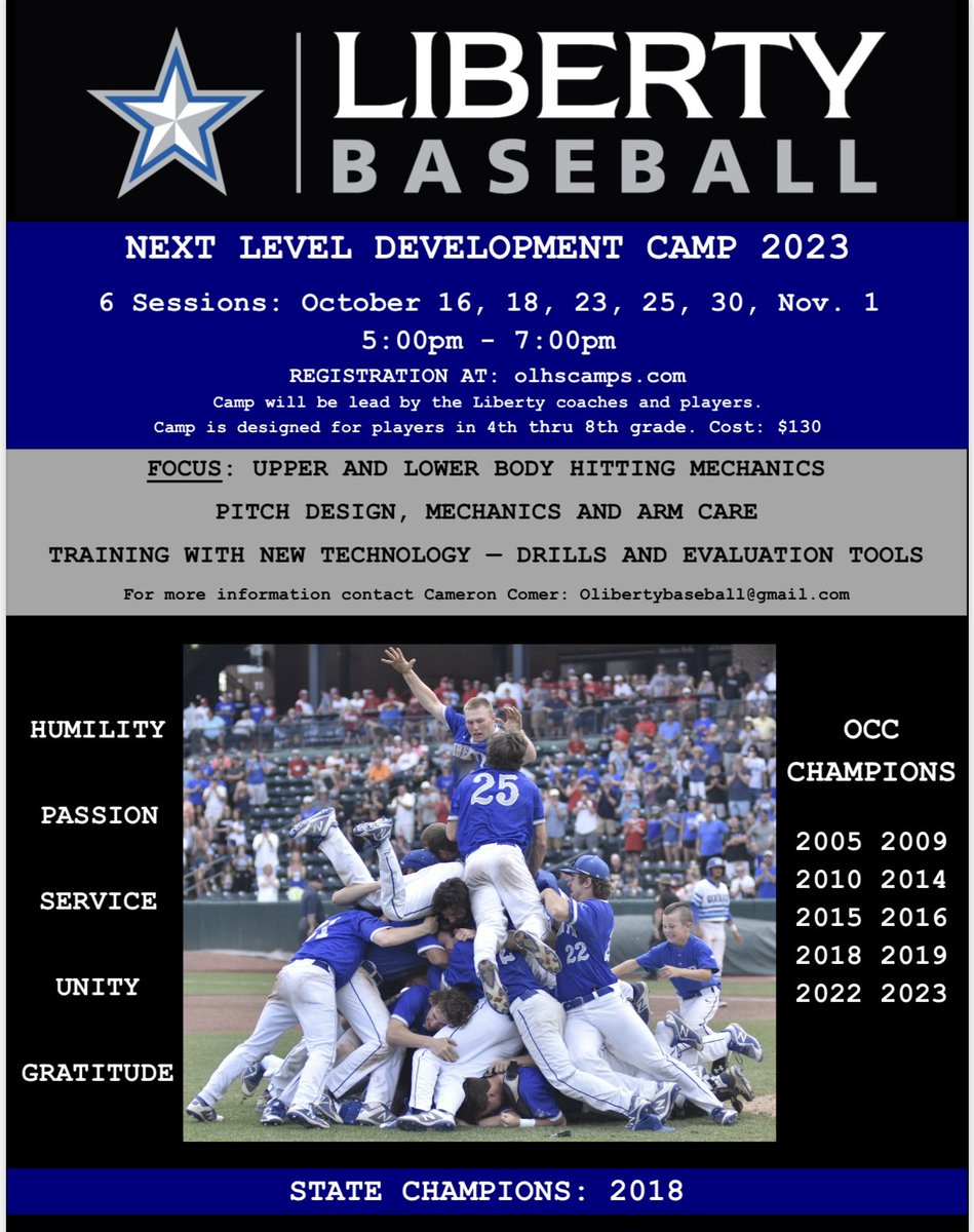 Olentangy Liberty Baseball RBI club tweet media