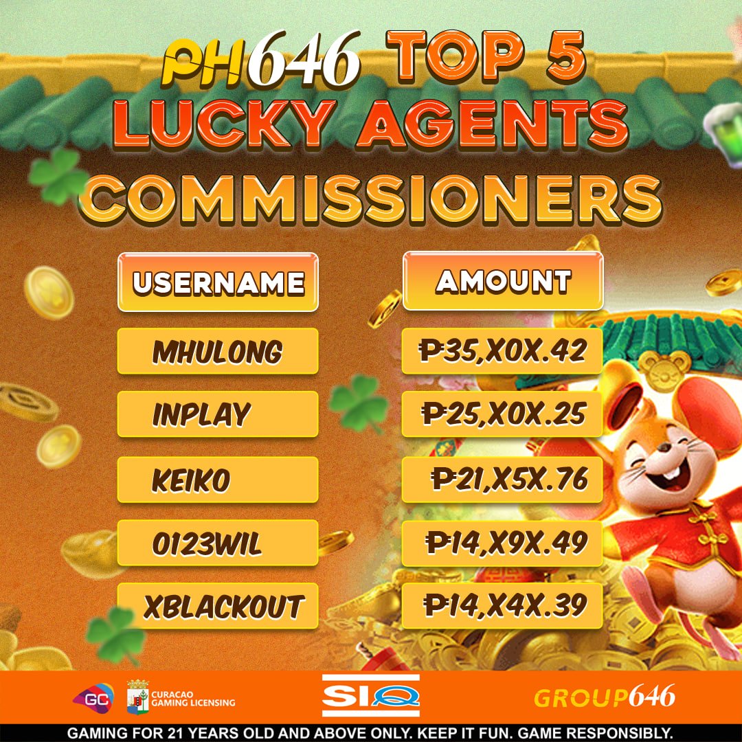 PH646Partners's tweet image. 🎉 TOP 5 LUCKY AGENTS 🎉 
         COMMISSIONERS  

🔥 Amazing Commission nanaman ang na ibahagi natin sa kanila KEEP IT UP🏆 

📥 REGISTER HERE:
➡️bit.ly/3Og3QTS

📥 Follow PH646 Partners:
➡️ bit.ly/42LEjrx

#PH646 #moneypiece #earningonline #happyearnings