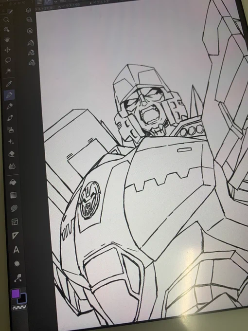 描き途中 