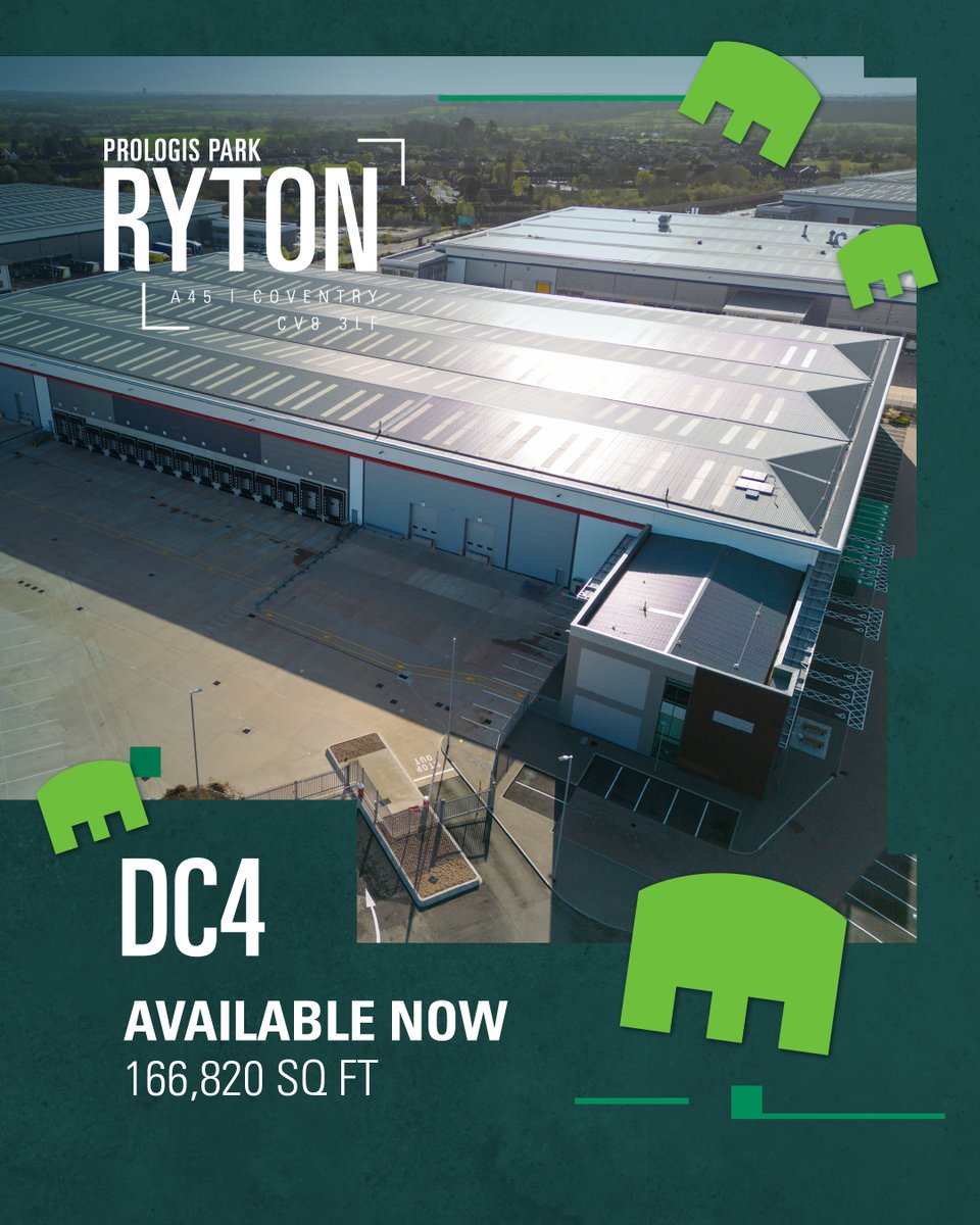 prologisuk's tweet image. 👾 We have 166,820 sq ft AVAILABLE NOW at #PrologisPark Ryton DC4 👾 DC4 has been fully refurbished and comes fully fitted out with LED lighting, heating and sprinklers, helping you to significantly reduce fit-out cost &amp;amp; timings: prolo.gs/ryton