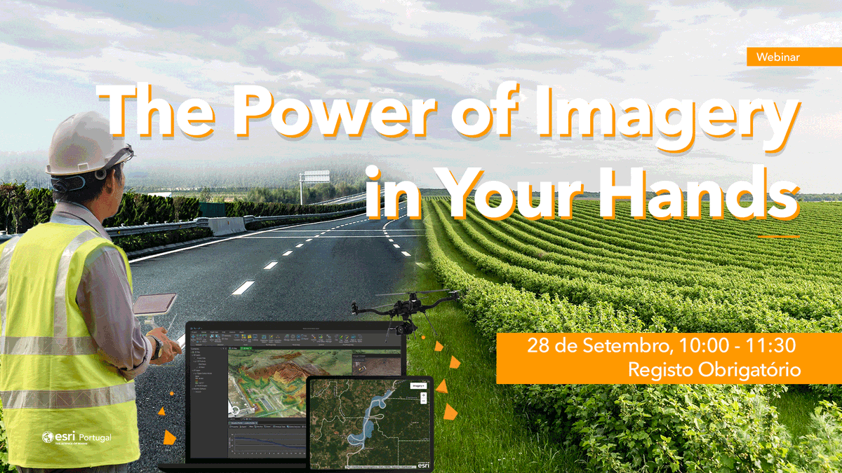 esriportugal's tweet photo. 💻 Last Call!

Não fique de fora, descubra como a oferta Esri para a área da Imagem pode ser utilizada para dar o próximo passo na Gestão, Visualização, Análise e Produção de dados

Este webinar é gratuito, mas de inscrição obrigatória: saiba tudo aqui ➡ https://t.co/DNz3RPs5i9 https://t.co/67l451r6S2