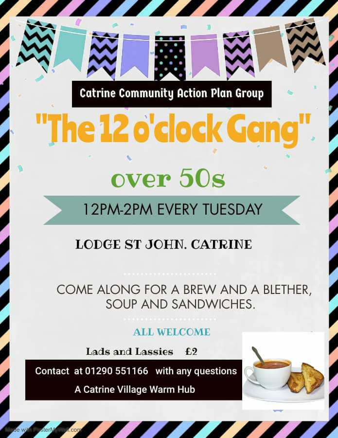 CatrinePlan's tweet photo. Fantastic lunch at the 12 O'clock gang, our Catrine tatties and apples were made into delicious soup and apple tart and apple crumble!  Big thanks to the cooks Jack Gillies  and Mary and the Garden club for providing the fresh, organic tatties and apples!
#RHSBigFoodShare https://t.co/SppgQiT62b