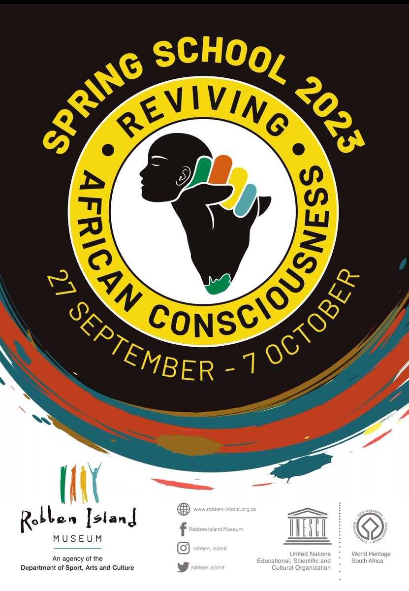robben_island's tweet image. MEDIA ALERT: THE ROBBEN ISLAND MUSEUM (RIM) SPRING SCHOOL 2023

#springschool2023
#robbenislandmuseum 
#africanconsciousness