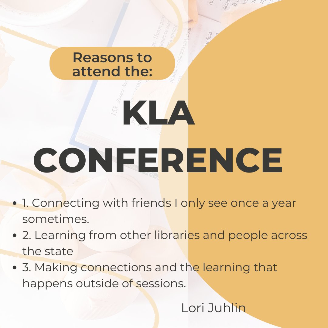 KansasLibraries's tweet image. The last day for the early bird discount is October 2nd, so register and book your hotel room today! 
ttps://kslibassoc.org/meetinginfo.php?id=19&amp;amp;ts=1660074910
