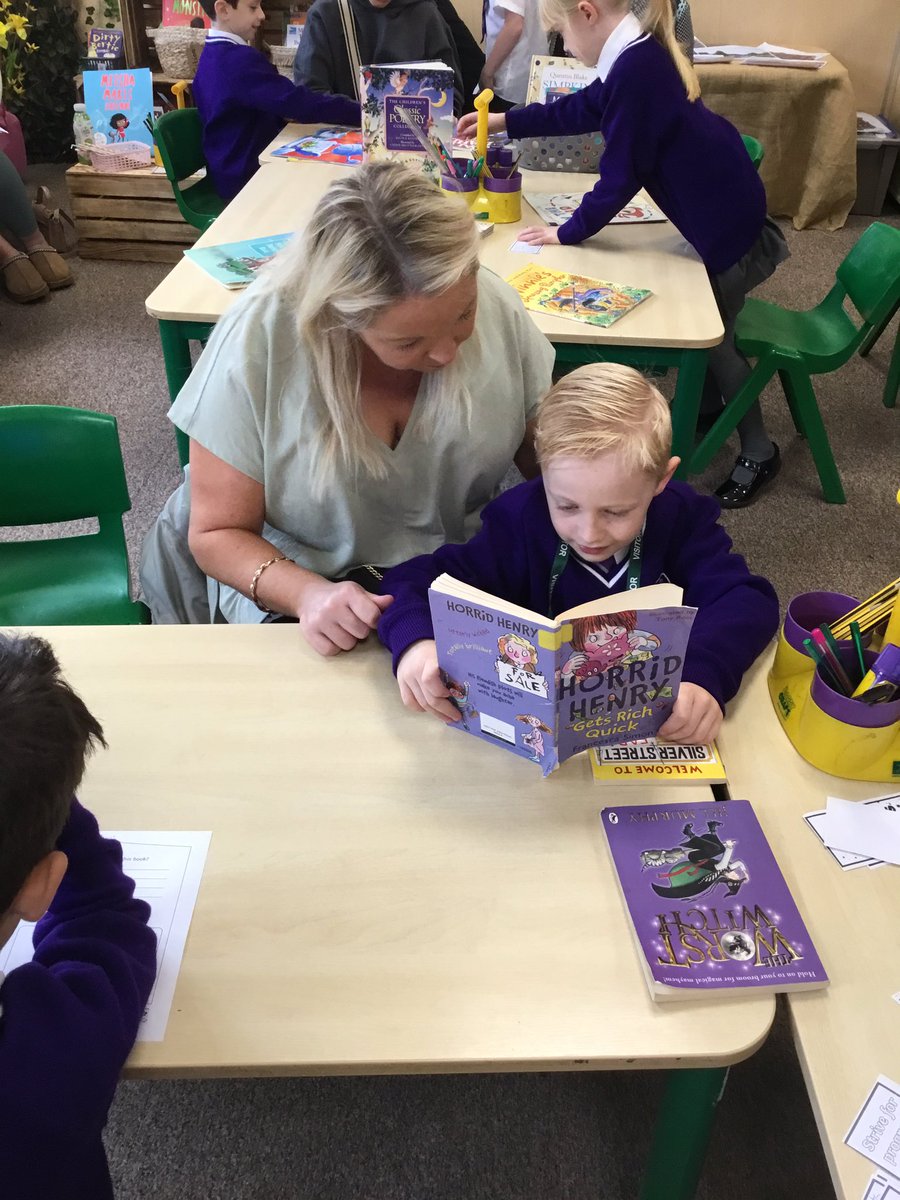 TheTrinityL5's tweet photo. KS1 had a lovely morning welcoming their families to our โCome and Readโ session today with their children. The children really enjoyed showing off their reading skills as they read to their parents. ๐ #trinityreading @StJosephCMAT https://t.co/l5JRlq6bx2