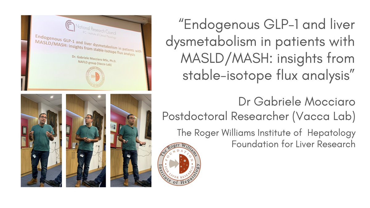 Thank you <a href="/GabrieleMocciar/">Gabriele Mocciaro</a> of <a href="/MikeVacca1979/">Michele</a> Group for a lively and insightful talk about #MASLD #MASH and the efficacy of GLP-1 in #pharmacology and the co-relation between #obesity #InsulinResistance and #appetite in #patients in #clinicaltrials! Fascinating discussion...