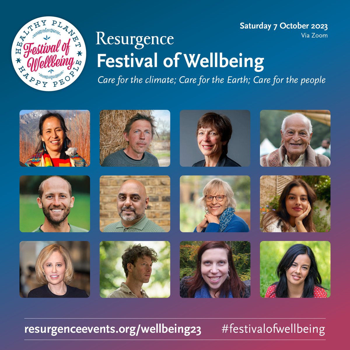 Resurgence #FestivalOfWellbeing 2023 Saturday 7 October 2023 #Care for the #climate; care for the #Earth; care for the #people Join us for a day of thought-provoking and progressive talks from some of the world’s most #inspiring #thinkers and #activists. This all-day…