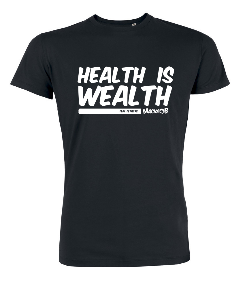 Get The Official Macka B Health Is Wealth T-Shirt 🔥 mackab.com/product/health…