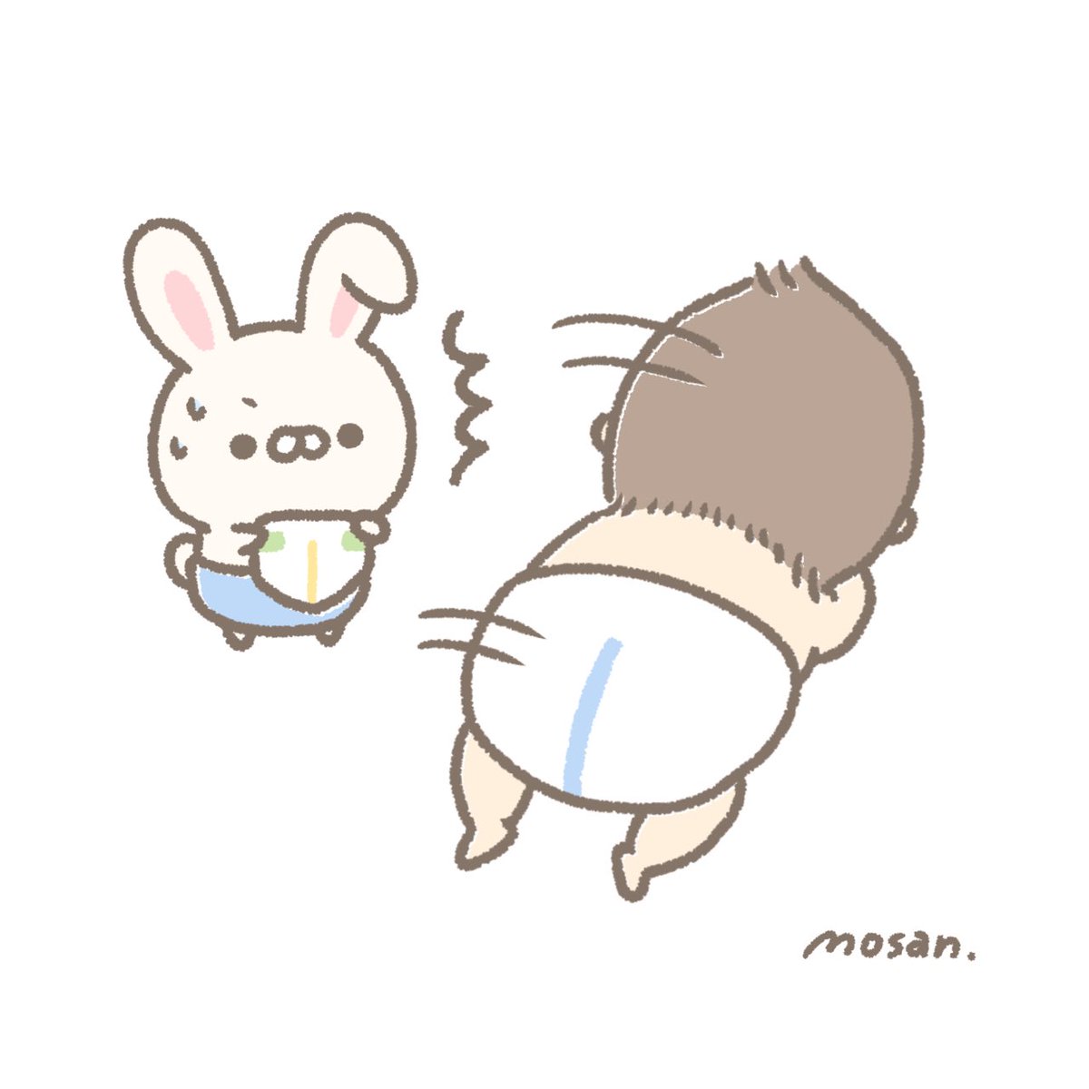 最近オムツを替えるときも寝返りするので大変です(　˙-˙　)
#イラスト #育児日記