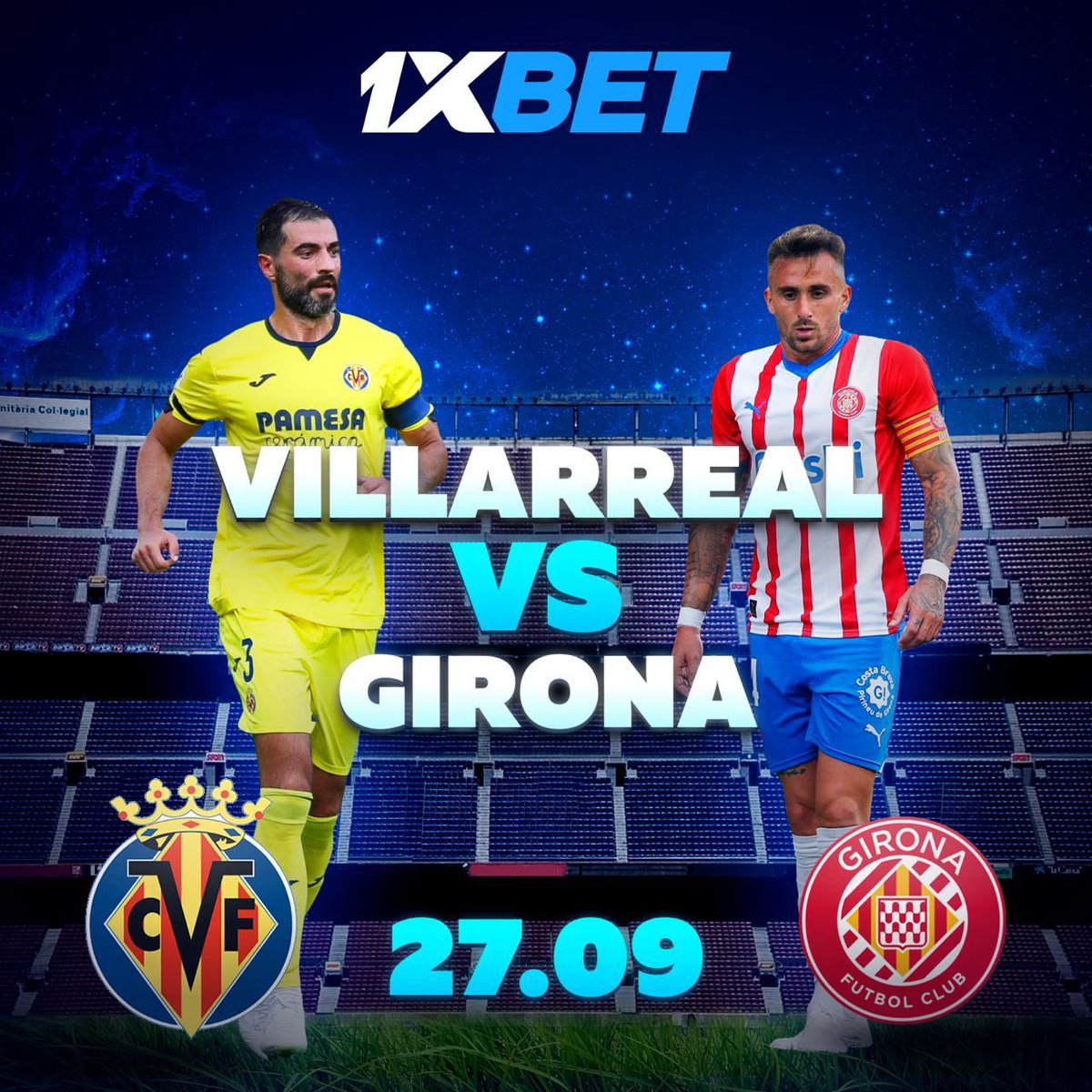 🤩🇪🇸Find the strongest: Villarreal vs Girona 

Make your prediction and add intrigue to every match in La Liga with 1xBet!

Using the link ➡️ bit.ly/447KINS and promo code: FRANKCUTEX for bonus on your win ⚽️