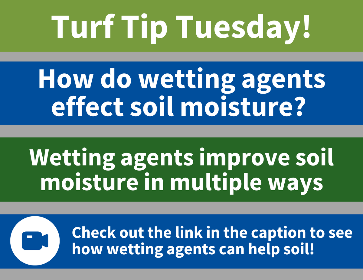 AquiMaxTurf's tweet photo. Wetting agents can make a huge difference in soil moisture uniformity and retention. Check out this animation to see wetting agents in action: https://t.co/RlkKxfDLhq #turfmanagement #turftips #turftwitter https://t.co/IR26KJ82i3