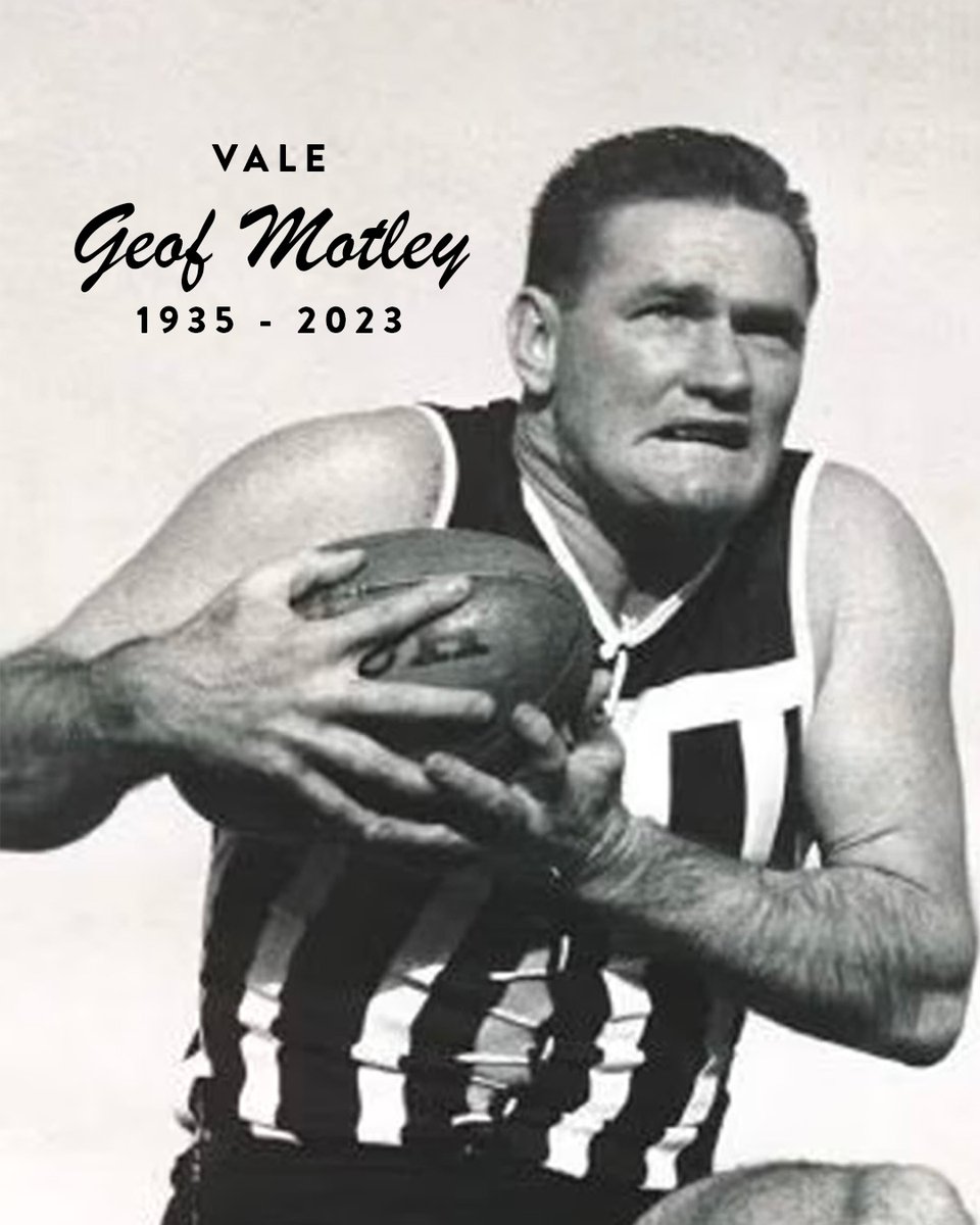 PAFC's tweet photo. We tonight mourn the passing of club legend Geof Motley, our most decorated premiership player.

Our thoughts are with Geof's family, friends and the many supporters who admired his prodigious contributions to the game of football ❤️

📰 https://t.co/Suhzus3Trq https://t.co/RfwuXnw98R