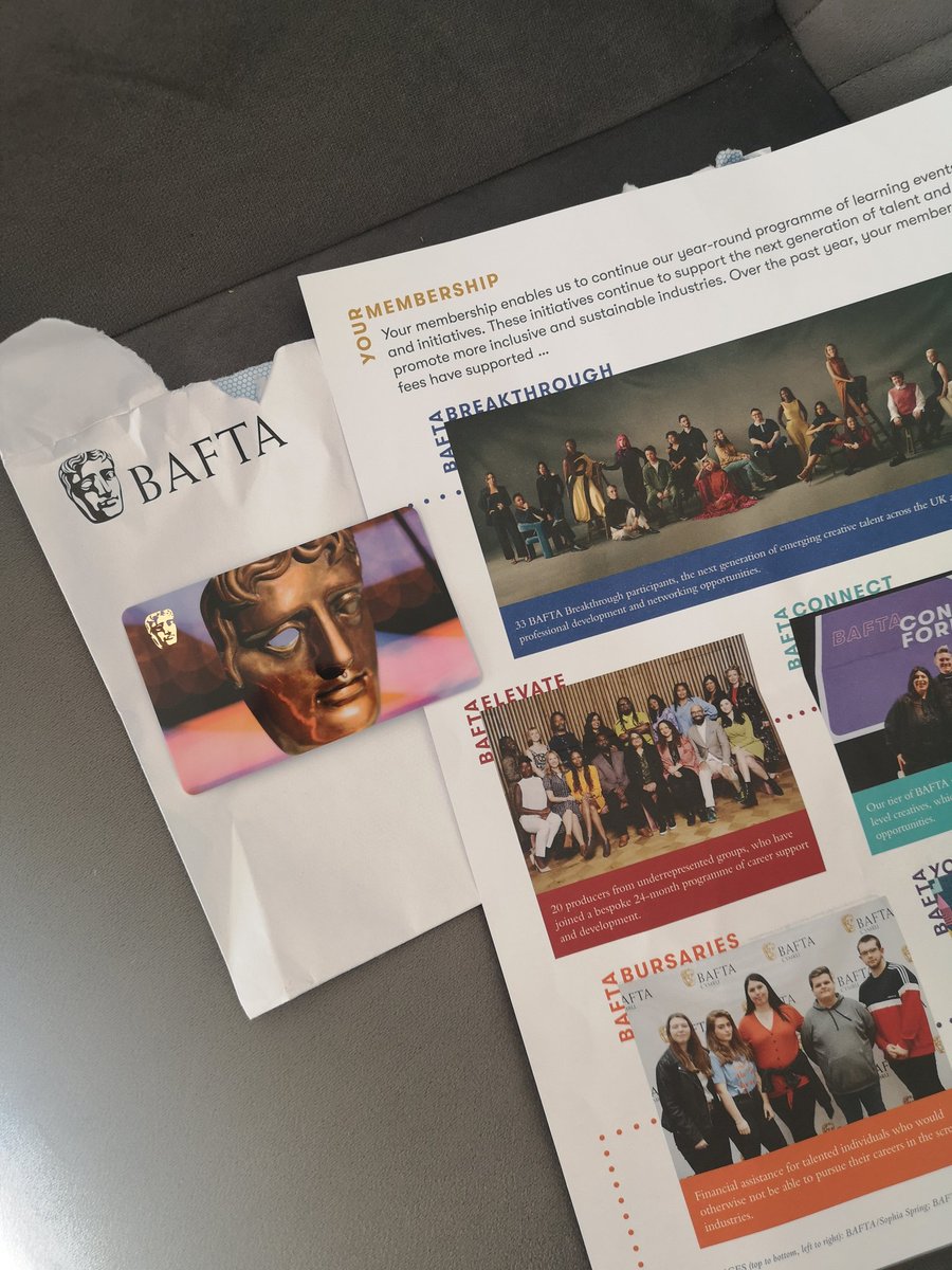 So exciting to receive my BAFTA membership card in the post, but what's this, I'm also in the letter 🤩 Can you spot me? 😉
#BAFTA #BAFTABreakthrough