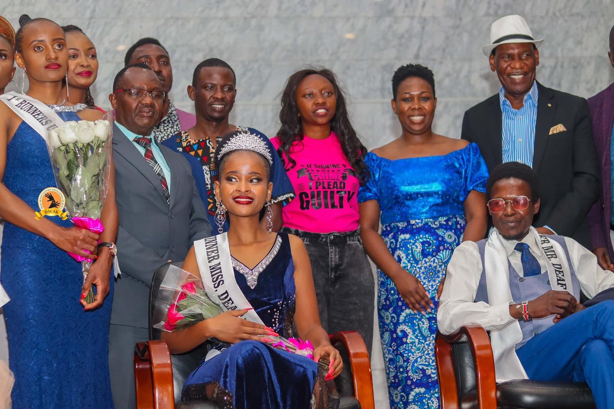 deaf_kenya's tweet photo. The new titleholder of Mr Deaf Kenya 2023's Third Edition, Congratulations! Kenneth Ragoji, Deaf, 27 years old from Nairobi County. @AbabuNamwamba @EzekielMutua @WilliamsRuto @MamaRachelRuto @charlruto https://t.co/3hRfM2Wym5