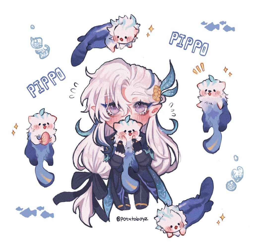 potxtoboyz's tweet photo. Otters made a Neuvil summoning circle🥺💖good luck on his banner ! #Neuvillette #原神 https://t.co/U46B1VhuH6